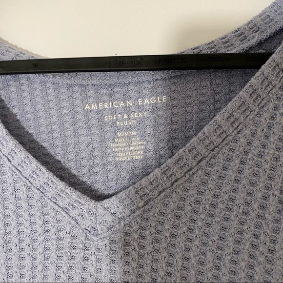 AE Long Sleeve Waffle Knit Top - Picture 2 of 4